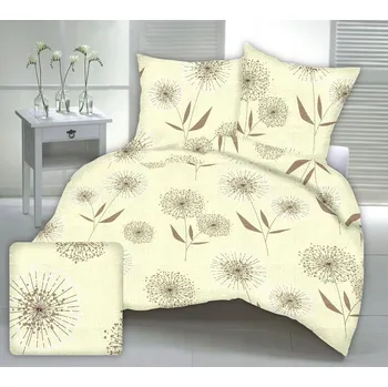 Povlečení Krepové povlečení SDK19-4 - pampeliška béžová - 140x200cm