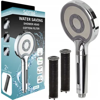 Sprchová hlavice Sprchová Hlavice s vysokotlakým filtrem, velká, úsporná Sotbe