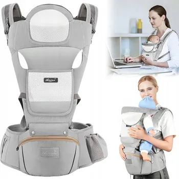 NOSÍTKO 15 V 1 BEDERNÍ NOSÍTKO S SEDÁTKEM 0-4 ROKY, ČISTÁ BAVLNA