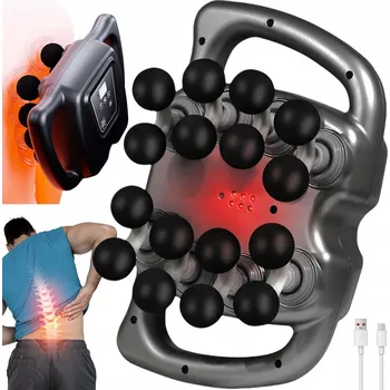 Masážní přístroj MASÁŽNÍ PISTOLE MASÁŽNÍ PŘÍSTROJ NA ZÁDA A TĚLO MASSAGE GUN +16 NÁSTAVCŮ 99 RYCHLOSTÍ