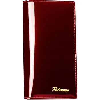 Peněženka Peterson peněženka z pravé kůže červená - dámská