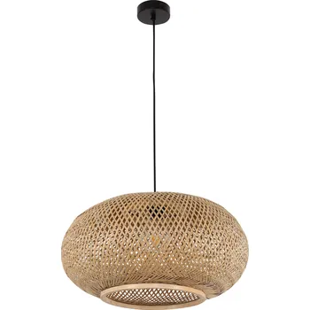 Jakarta, závěsná lampa, boho styl, 1 světlo, E27, bambus, prům. 50 cm