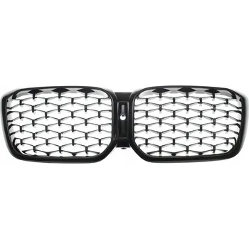 Kapota BMW X4 (G02) 2020- LCI M Paket Ledvinky Mřížka Přední ČERNÉ S Otvorem