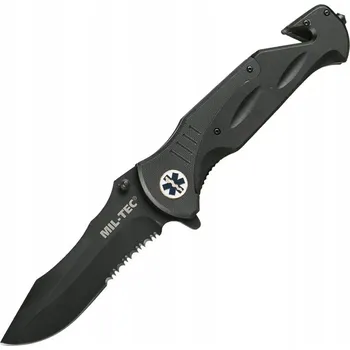 Pracovní nůž Nůž Drop-point Mil-Tec Medical G10 s klipem a sbíječkou