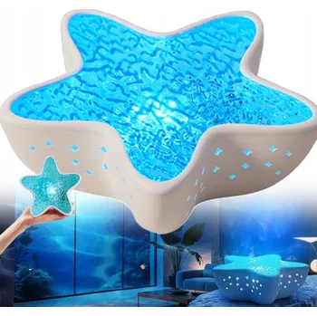 Lampička NOČNÍ LAMPA HVĚZDICE PROJEKTOR SVĚTEL BAREV STMÍVÁNÍ