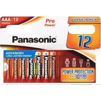 Článková baterie Alkalická baterie Panasonic AAA (R3) 12 ks