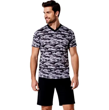 Pánské pyžamo Pánské Vojenské Pyžamo Krátké FOLTÝN PK 301 Velikost: 7XL