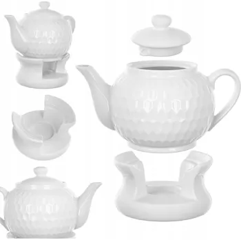 Konvice na čaj KONVICE NA ČAJ S OHŘÍVAČEM 900ml NA ČAJ 0,9L KERAMICKÁ DÁREK