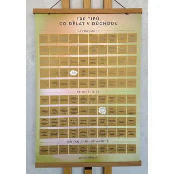 Gadget Albi Stírací plakát 100 tipů co dělat v důchodu