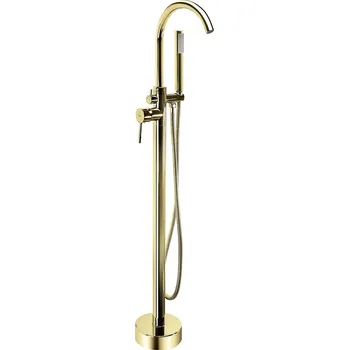 Volně stojící vanová baterie REA LUNGO zlatá