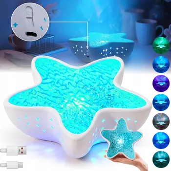 Lampička Projektor hvězdné oblohy 360° s dálkovým ovládáním a časovačem LED noční lampa