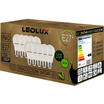 Žárovka 10x LED žárovka E27 A60 15W 1500lm 3 BARVY SVĚTLA LEDLUX