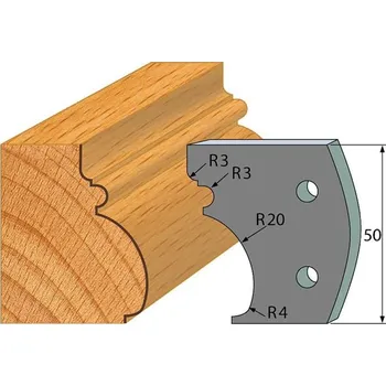 Příslušenství k frézce "IGM profil 501 - pár omezovačů 50x4mm SP"