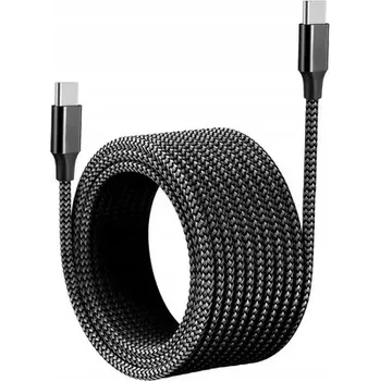 Datový kabel Černý USB-C / USB-C kabel 8M (8 metrů) USB C - USB C 6A