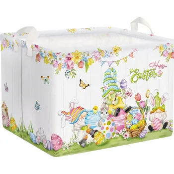 CLASTYLE Koš na prádlo pro děti Zajíček skládací 40x30x30 cm