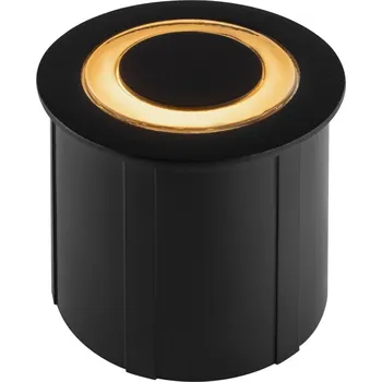 Nájezdové zapuštěné svítidlo černé kulaté moderní LED IP65 Maytoni