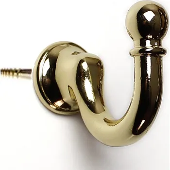 Věšák H1ax. - Háček přední montáž zlatý (Nástěnný háček. Vhodné řešení pro nábytek v interiéru.)