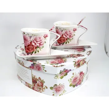 Porcelánový Šálek Queen Isabell FLOWERS 180 ml 2 ks