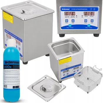 Ultrazvuková čistička Ultrazvuková čistička vana pro mytí autodílů 2L 160W + čisticí roztok