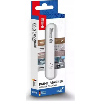 Olejový popisovač MemoBe MM301 bílý s poutkem