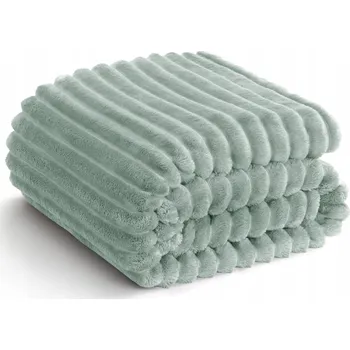 Dětská deka WAVVE Flanelová deka Měkká fleece deka na pohovku 150x200cm Zelená