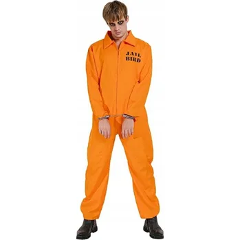 Pracovní kombinéza Pánský kostým GoDan Vězeň oranžový velikost L