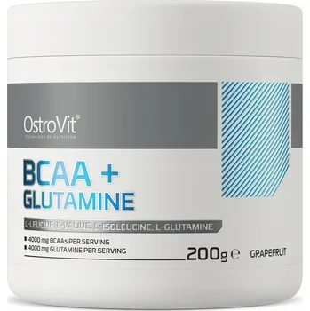 Aminokyselina BCAA + Glutamin v prášku 200 g OstroVit 200 g grep