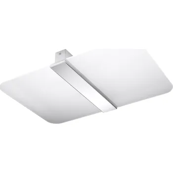 Stropní Svítidlo obdélníkový SOLLUX LIGHTING 45 x 30 cm bílý, stříbrný