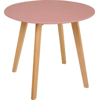 Konferenční stolek Růžový dětský stolek Lora 60 x 60 60 x 50,5 x 60&nbsp; buk, MDF hnědá