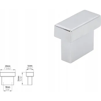 Nábytková úchytka SIRO 1595-29ZN1 chrom lesklý