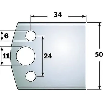 Fréza "IGM Blanket nožů - LB34-50x18x4mm SP 2ks"