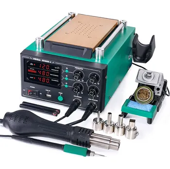 Páječka PÁJECÍ STANICE HROTY C210 + HORKOVZDUCH + PŘEDEHŘÍVAČ LCD 853AAA-II 3v1 1170W