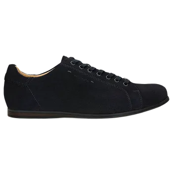 Pánské polobotky Tmavě Modré Pánské Tenisky Z Velurové Štípané Kůže Wojas 807166 40