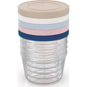 Dóza na potraviny THERMOBABY Nádoby na jídlo s víčky pro skladování, 5 x 250 ml