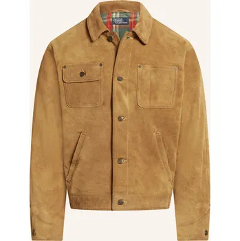 Polo Ralph Lauren Pánská Kožená Bunda, velbloudí, 54, 5654568783, béžová