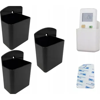 DRŽÁK NA ZEĎ ORGANIZÉR NA DÁLKOVÉ OVLÁDÁNÍ TV AUDIO LED KLIMATIZACE černý *3