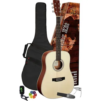 Akustická kytara SX SD304K Natural Matte Akustická kytara