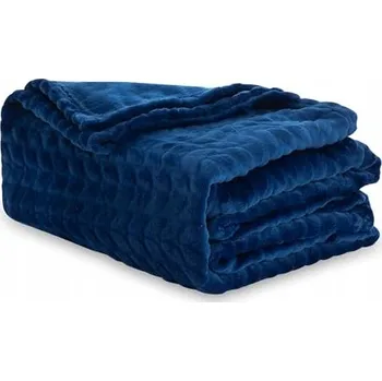 Dětská deka WINTHOME Měkká Hřejivá Dětská Deka 130x170cm Tmavě Modrá