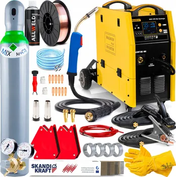 Svářečka INVERTOROVÁ SVÁŘEČKA MAGNUM MIG 339 HLINÍK SYNERGIE MMA TIG 400V 315A