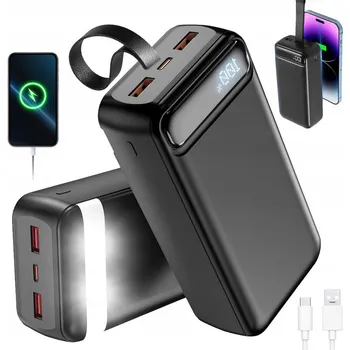 Powerbanka RYCHLÁ POWERBANKA 50000 mAh 22,5W QC PD USB C USB POWER BANK SILNÁ CESTOVNÍ