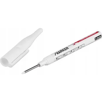 Olejový popisovač bílý Strend Pro na kov, sklo, plast 1 ks