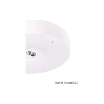 Nástěnné svítidlo Nouzové LED svítidlo přisazené 4W STARLET ROUND 1h SC SA MT, koridorové, IP41