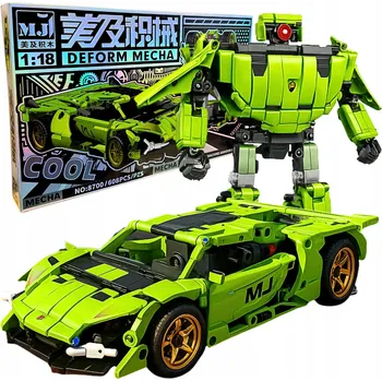 ostatní stavebnice Stavebnice Auto Robot Konstrukční Sada Kostek pro Sestavení Auta 2v1