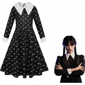 Karnevalový kostým Kostým Wednesday Korbi, velikost 110-120