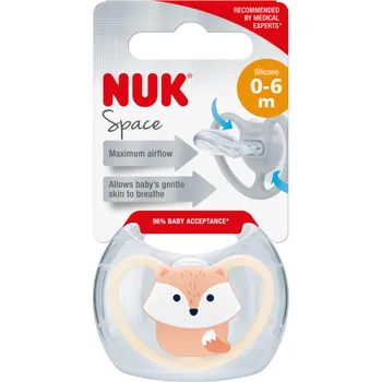 dudlíky NUK Space dudlík 0-6 m liška 1 ks