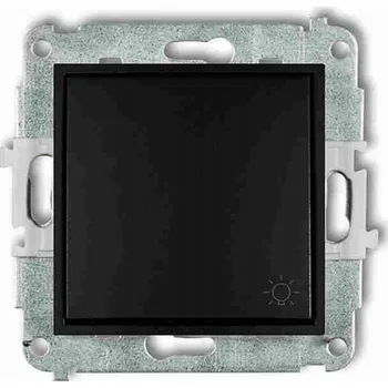 vypínač Jednopólový vypínač pod omítku Karlik černý 12MWP-5