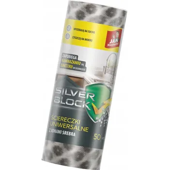 Utěrka Jan Niezbędny Silver Block Univerzální utěrky s ionty stříbra 50 kusů