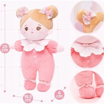 Panenka OUOZZZ Panenka Pro Miminka látkovou Mašlička 25 cm