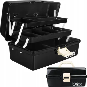Úložný box CREAHAUS Krabička na nářadí a příslušenství 30,5 cm Černá Plast