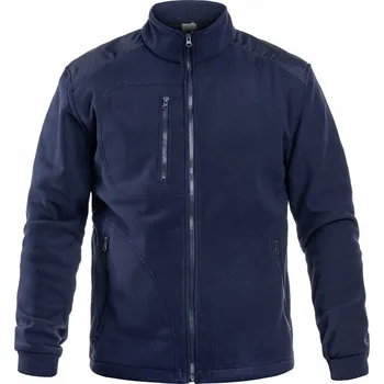 Pánská mikina Policejní Fleecová Mikina mikina fleecová pánská bez kapuce - Tmavě modrá M